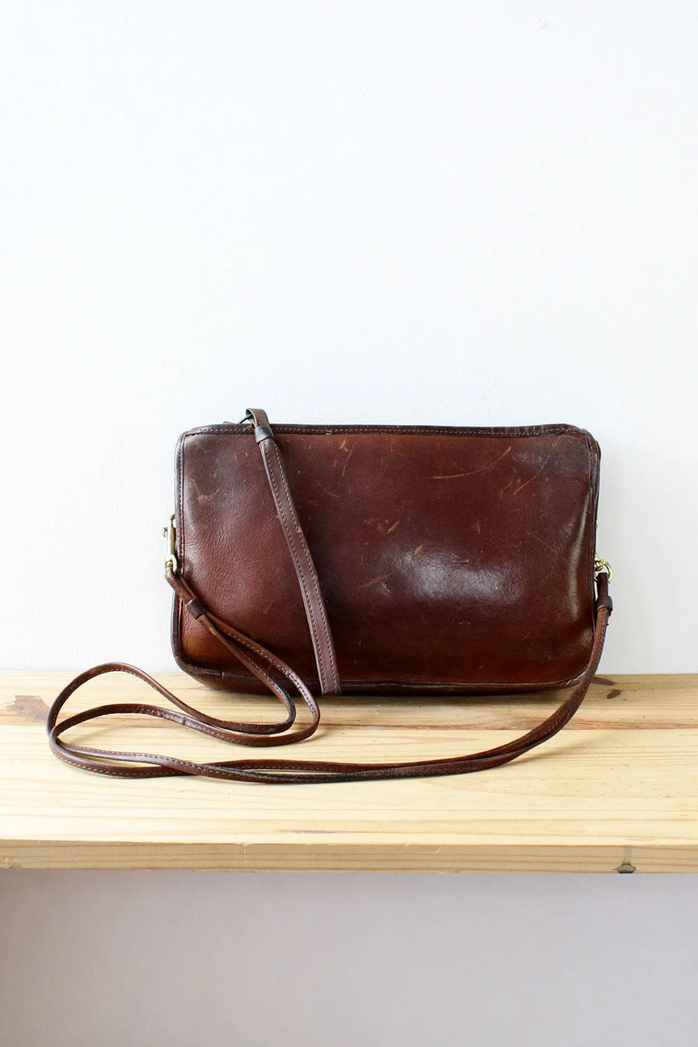 70s Coach NYC Chocolate Leather Bag