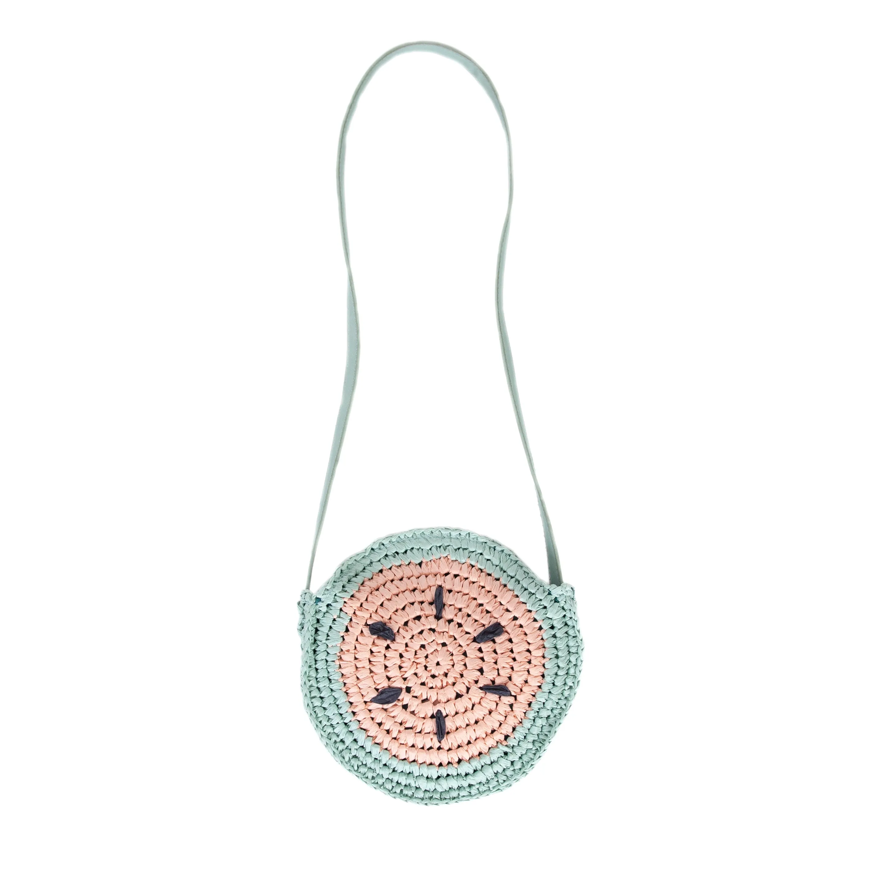 Acorn Straw Bag - Watermelon