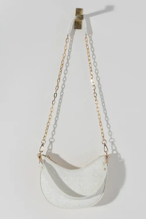 Adrienne Shoulder Bag in White