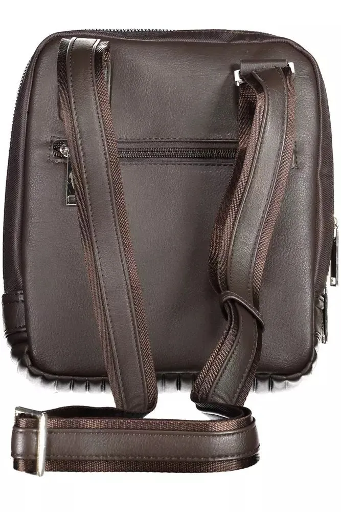 Aeronautica Militare Vintage Brown Shoulder Bag with Refined Details