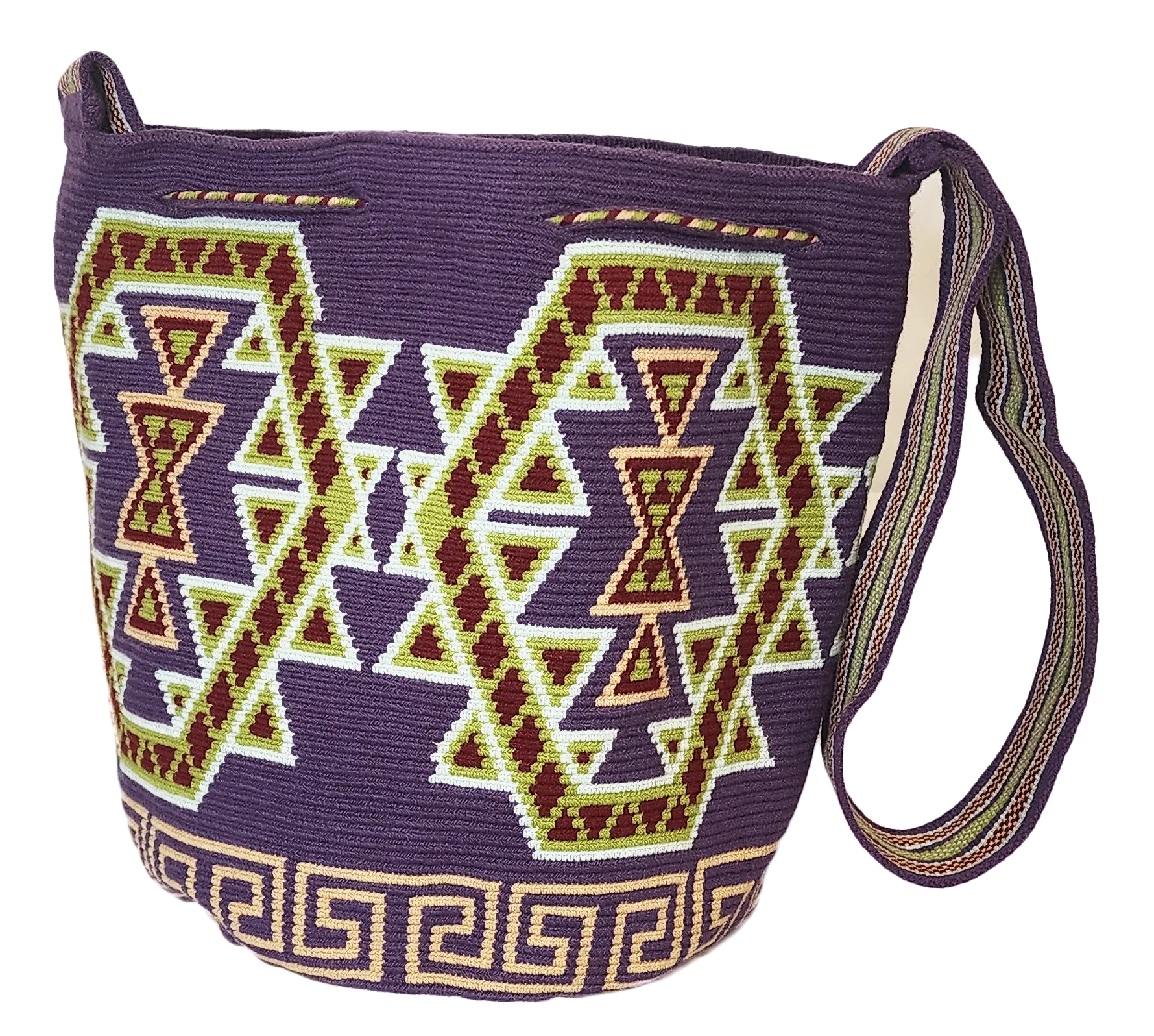 Aleah Large One-Thread Handmade Wayuu Mochila Bag