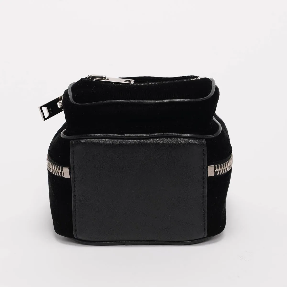 Alexander Wang Black Velvet Mini Attica Backpack Cross Body Bag