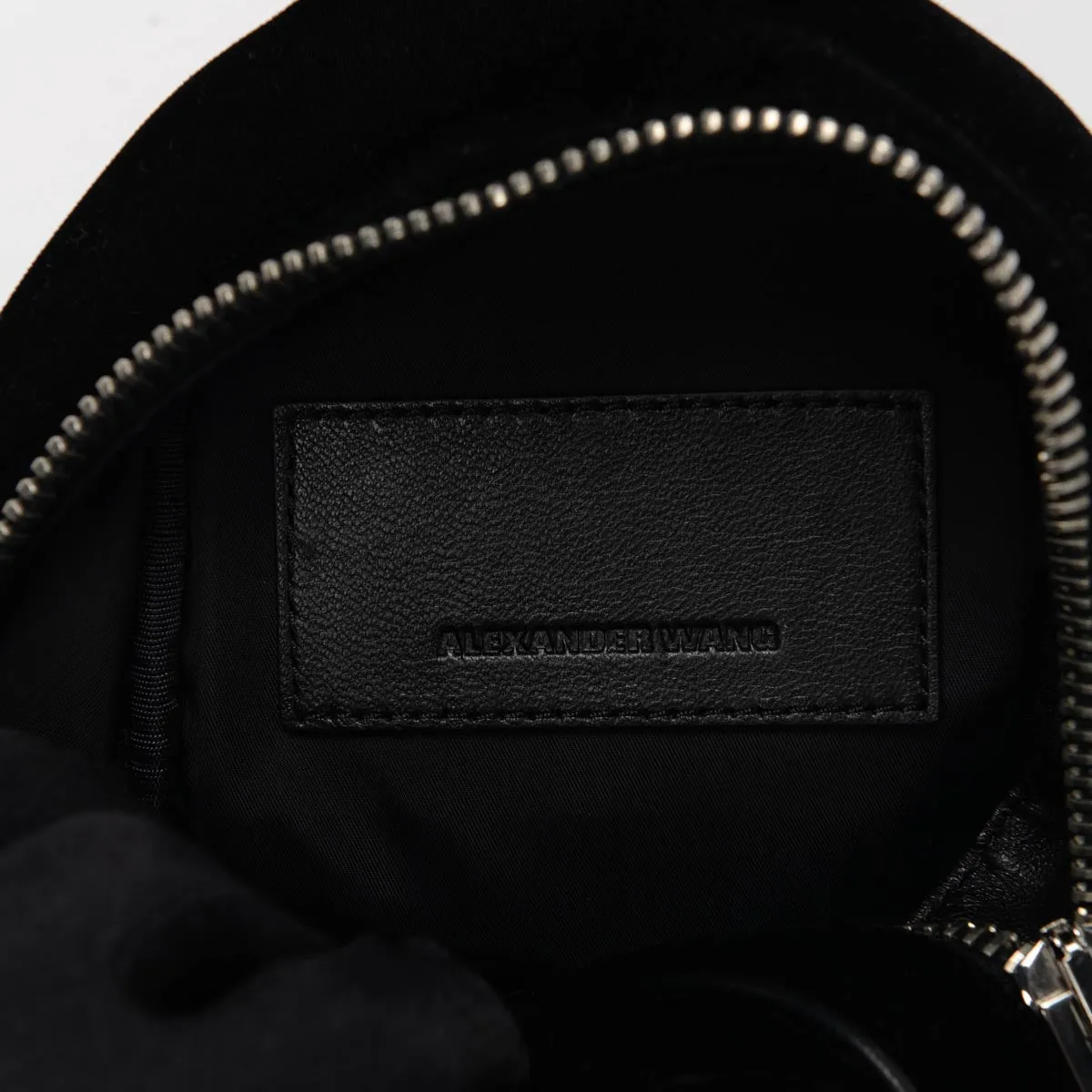 Alexander Wang Black Velvet Mini Attica Backpack Cross Body Bag