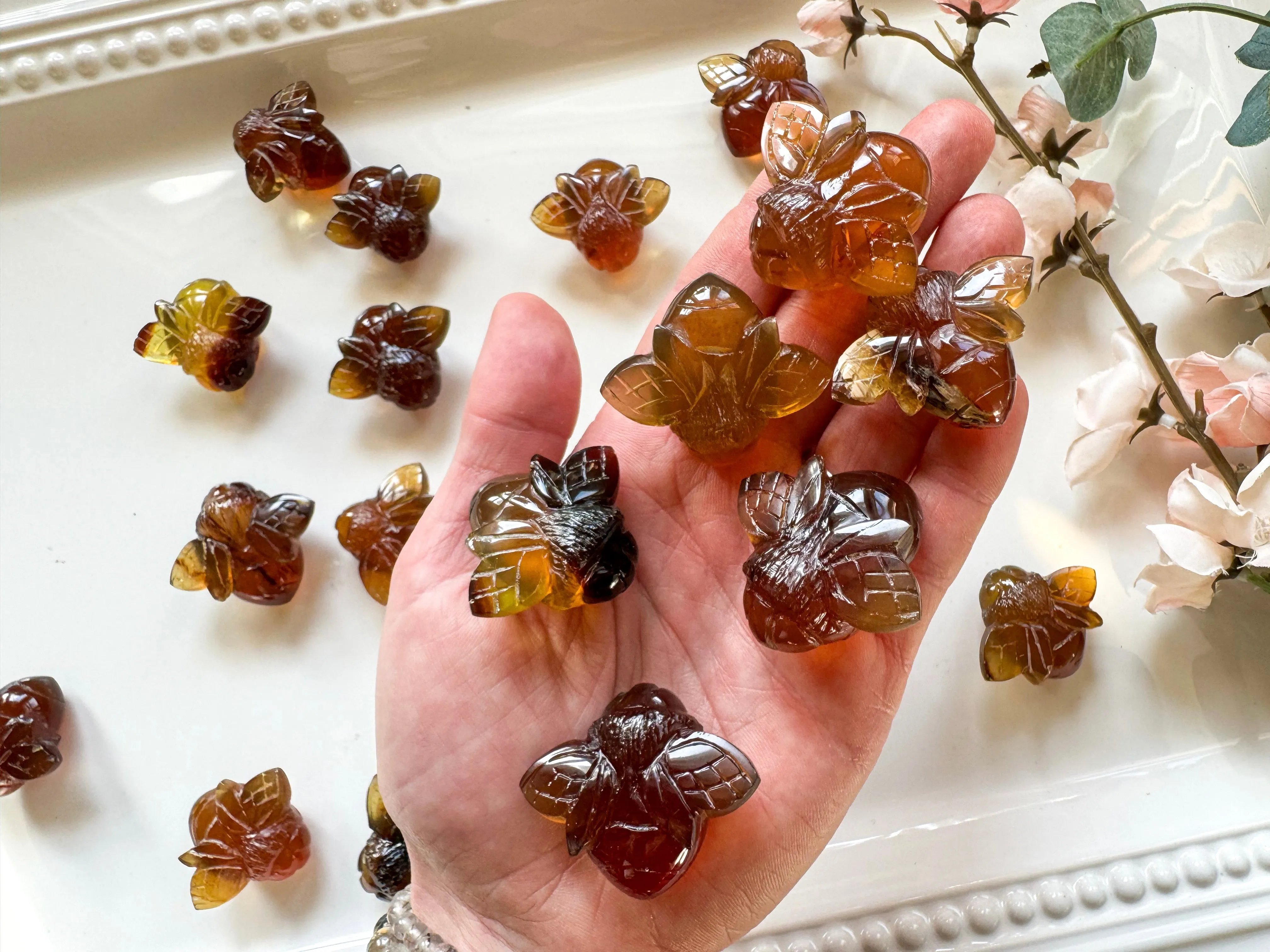 Amber Bee Carving