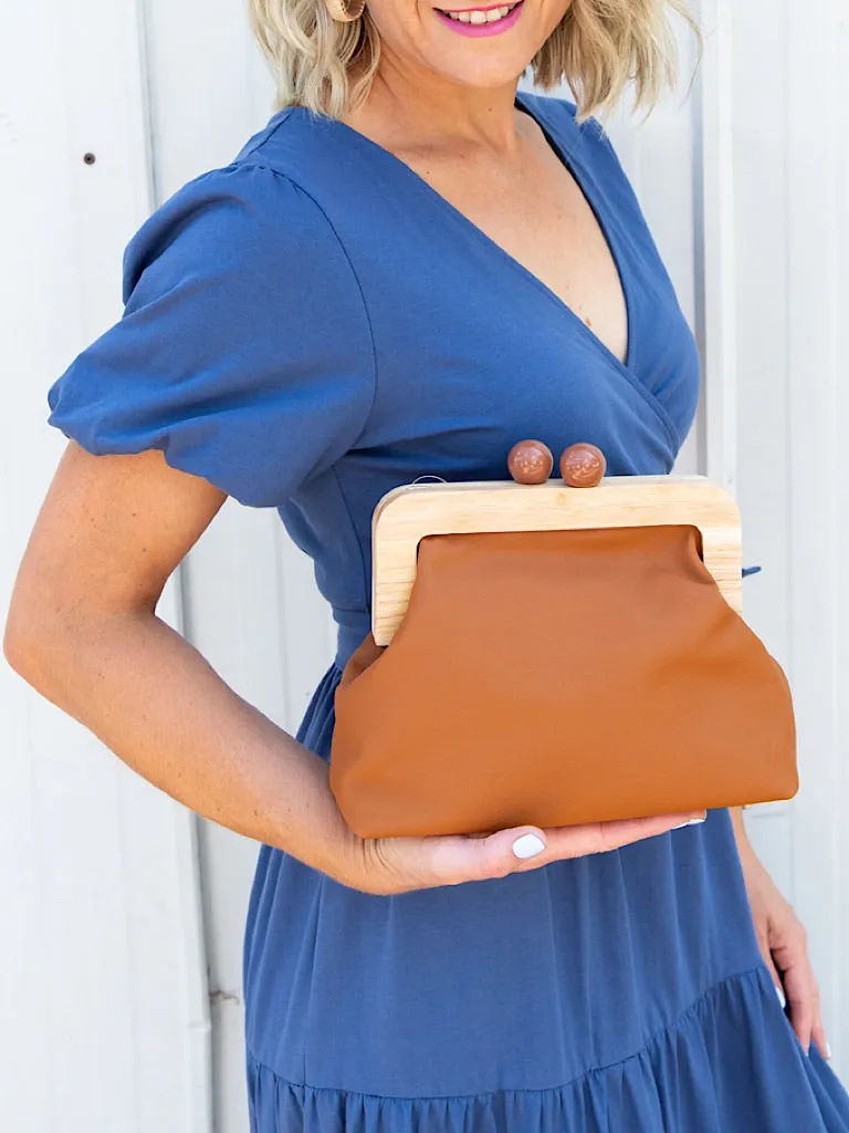 Amora Bag/ Clutch - Tan