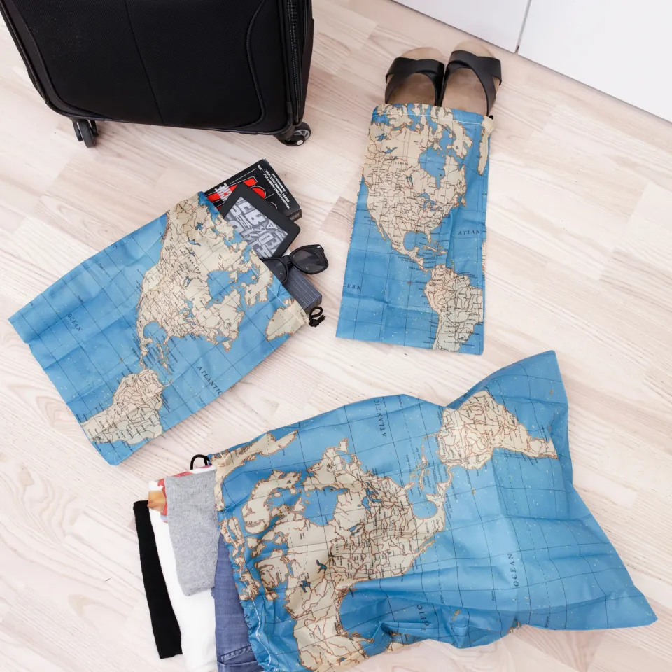 Around the World Travel Bag Set