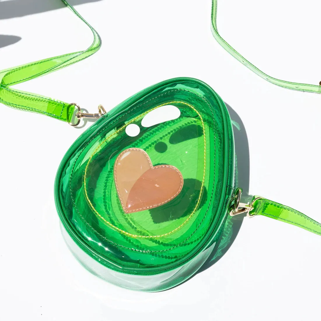 Avocado Heart Pit Jelly Fruit Purse