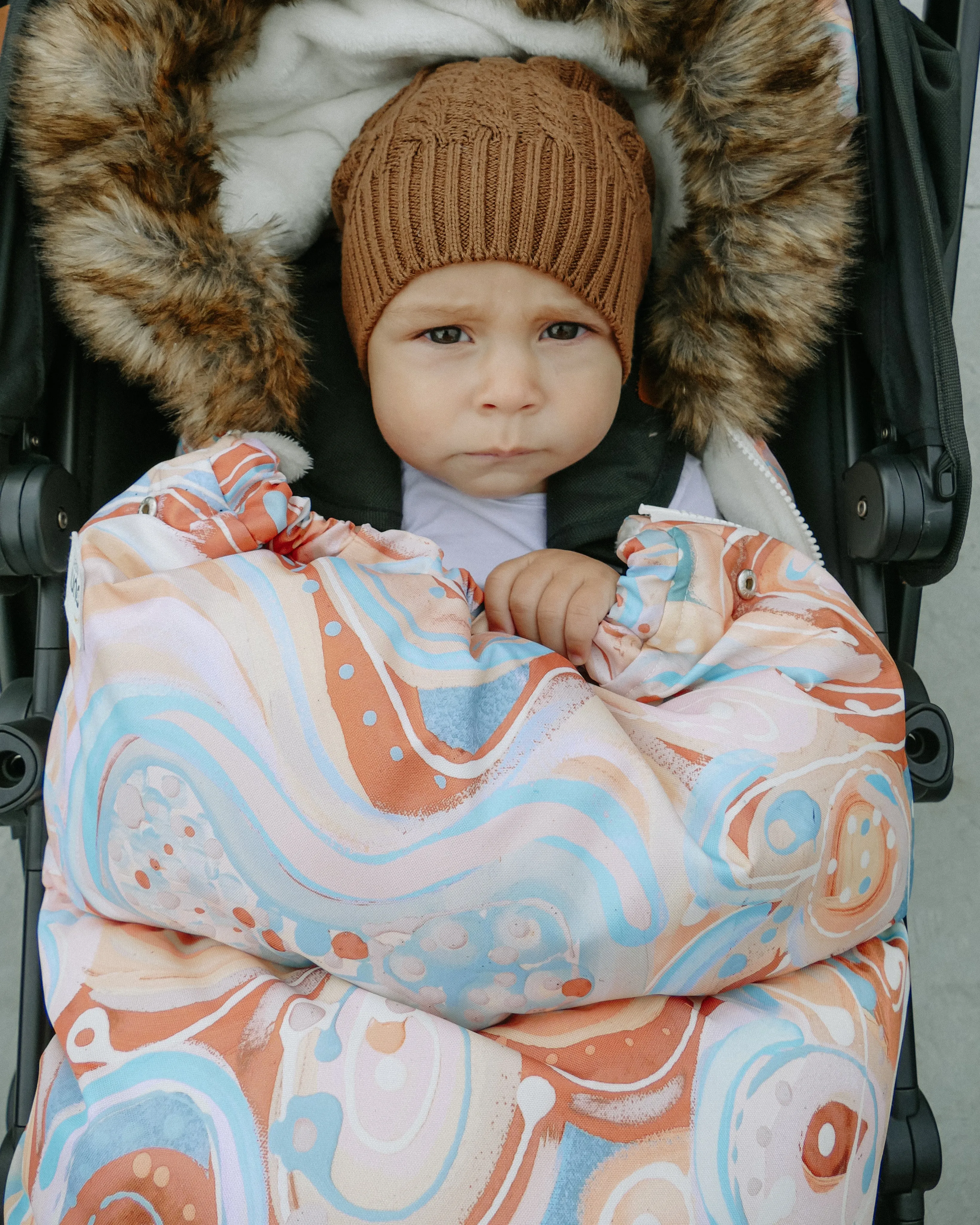 baby luno Nordic Footmuff Pram Liner - The Aurora *Limited Edition*