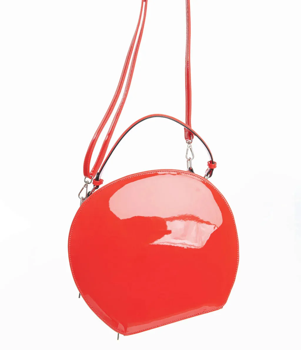 Barbie 1950's Red Leatherette Commmuter Set Circle Bag