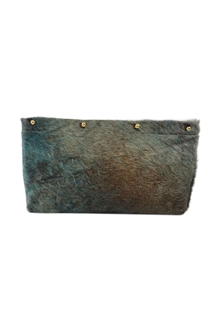 Barracuda Hair on Hide Clutch Cover