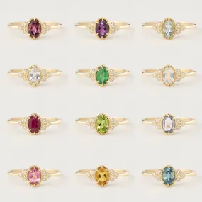 Birthstone Celine Ring