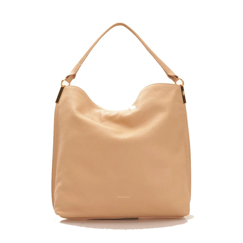 Borsa Donna Hobo a Spalla COCCINELLE in Pelle linea Estelle colore Toasted