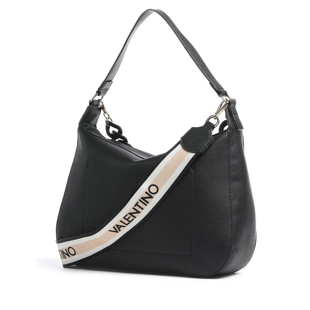 Valentino Bags Womens Noodles Collection Black Hobo Shoulder Bag