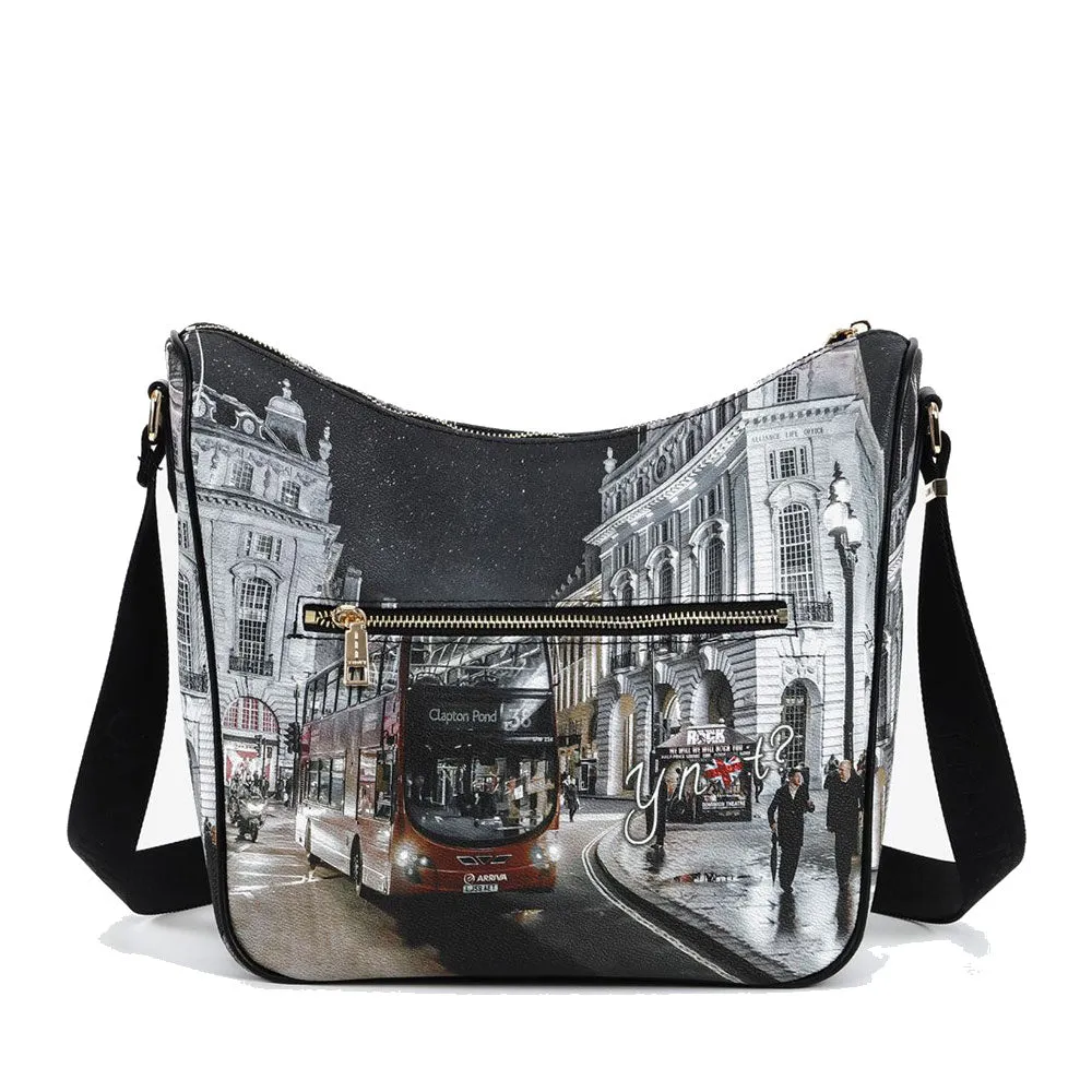 Borsa Donna  Y NOT Hobo Large a Tracolla YES-606 London By Night