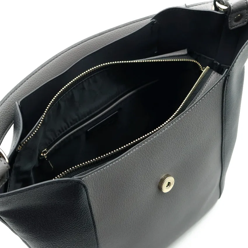 Brava Hobo (L) Women's Bag - Black/Light Grey