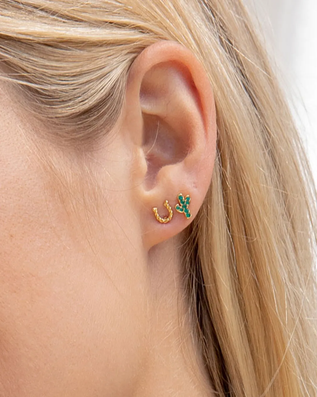 Cactus Charm Stud