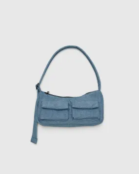 Cargo Shoulder Bag in Digital Denim