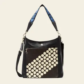 Carrymax Bucket Bag - Black Cream Flower