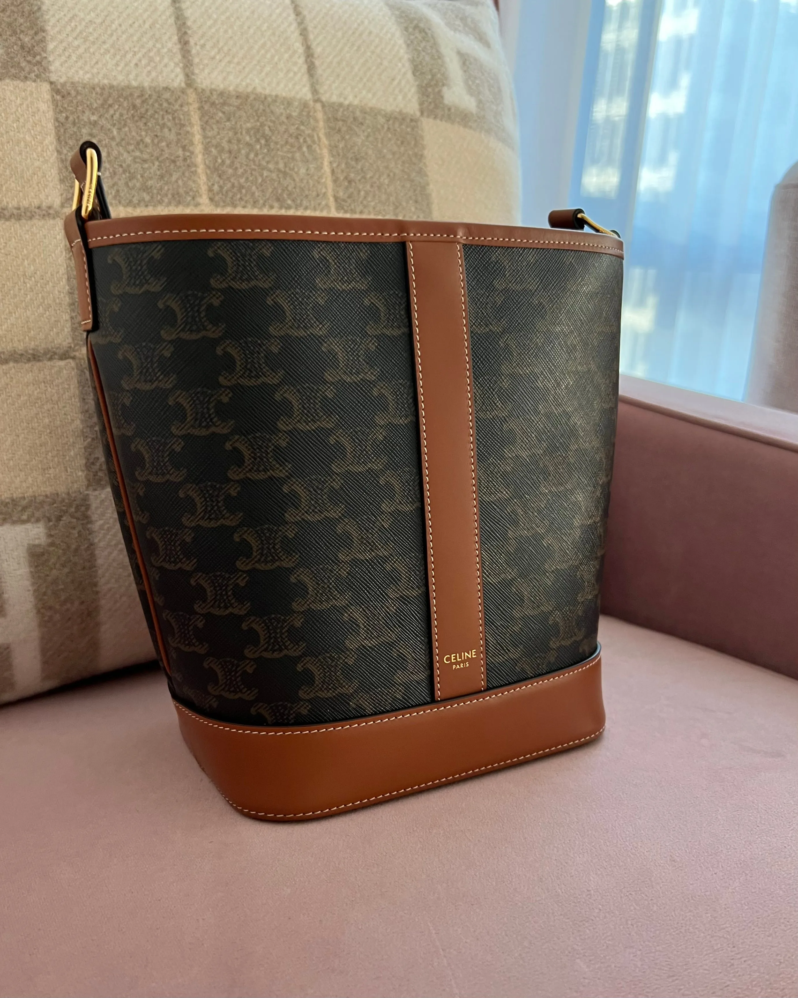 Celine Triomphe Bucket Bag