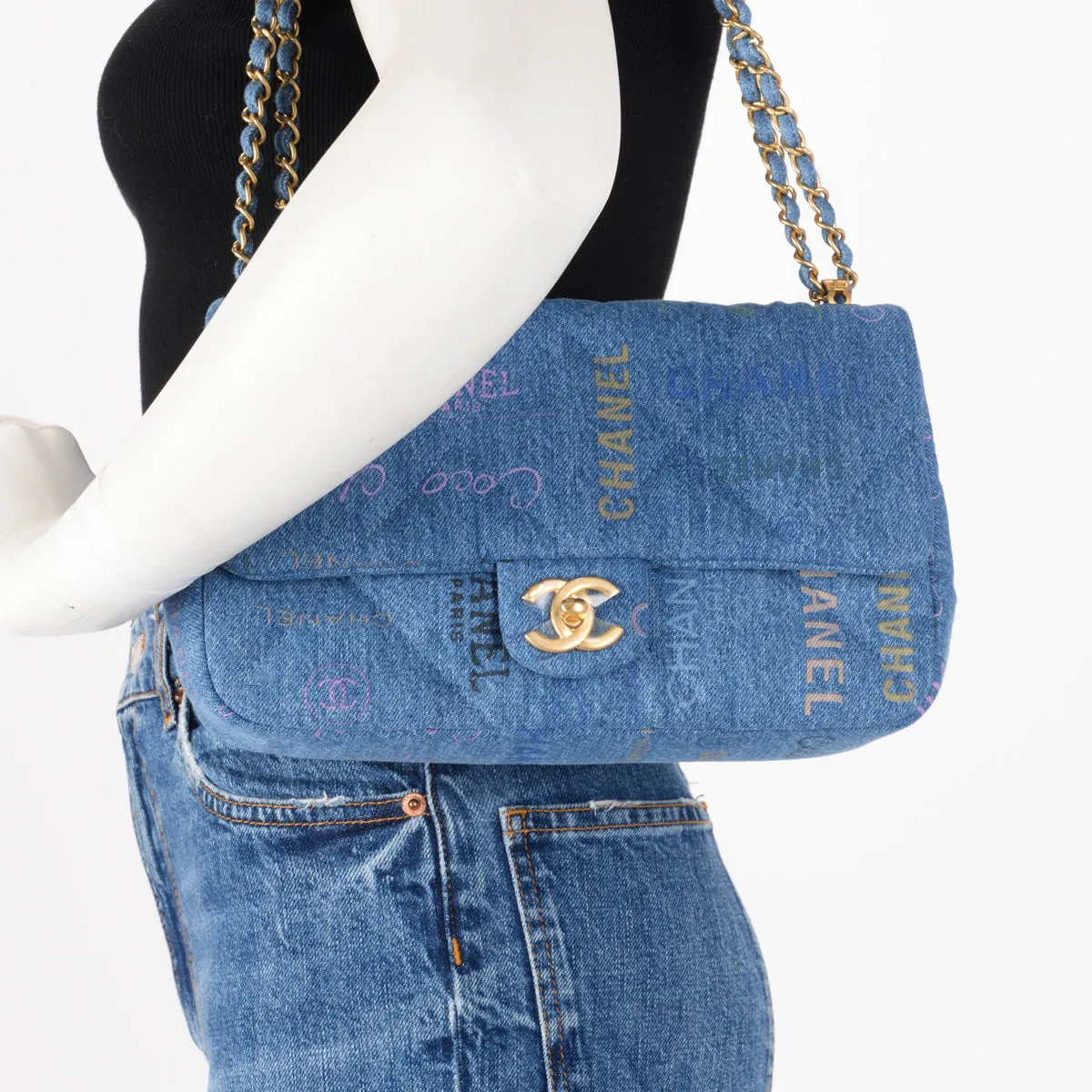 Chanel Blue Denim Mood Shoulder Bag