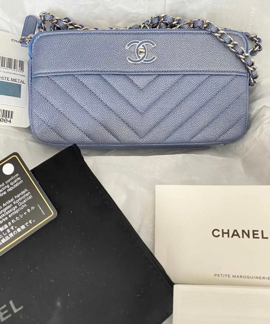 Chanel clutch on chain bag