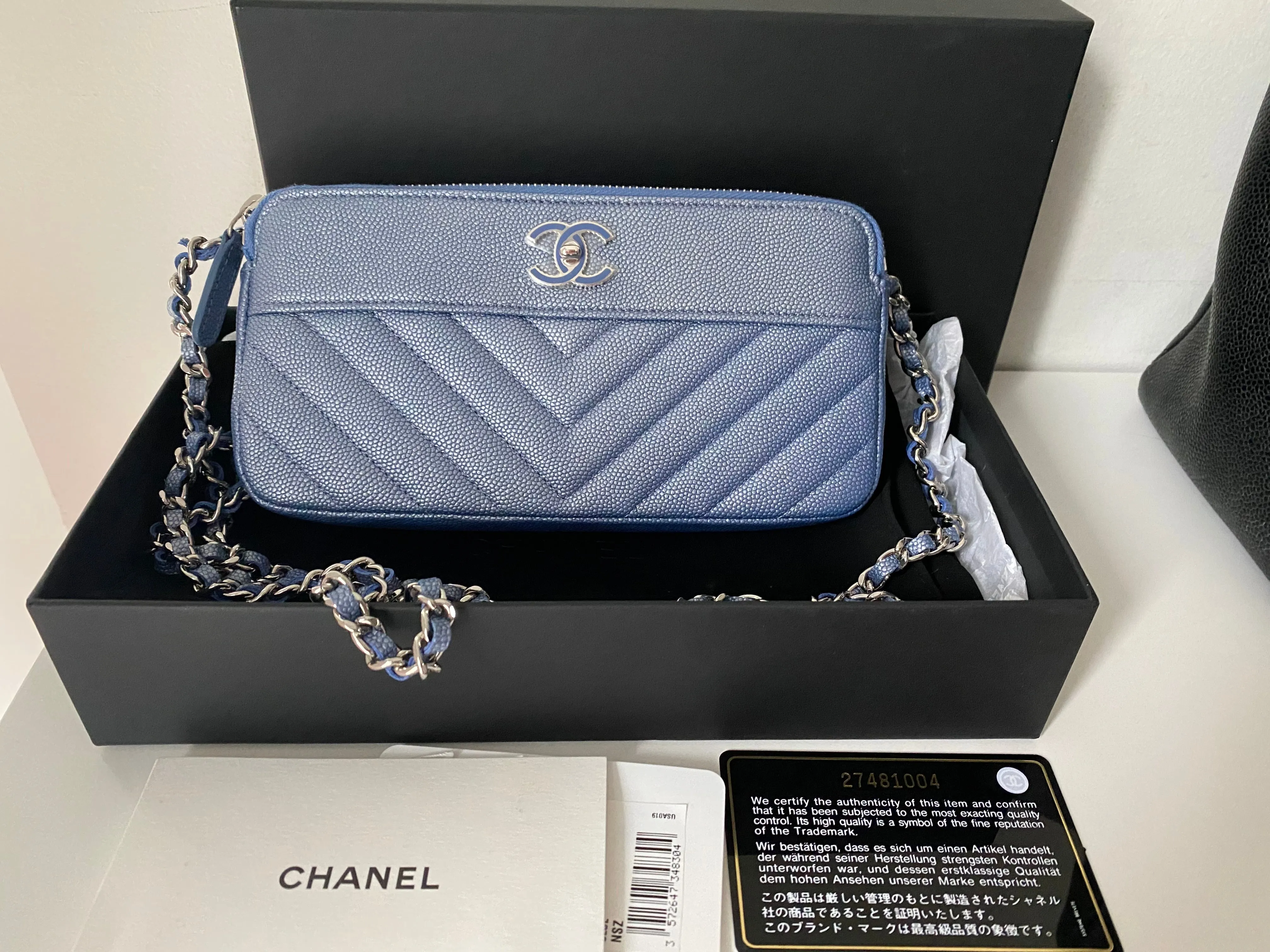 Chanel clutch on chain bag