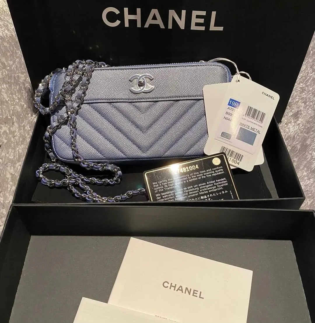 Chanel clutch on chain bag