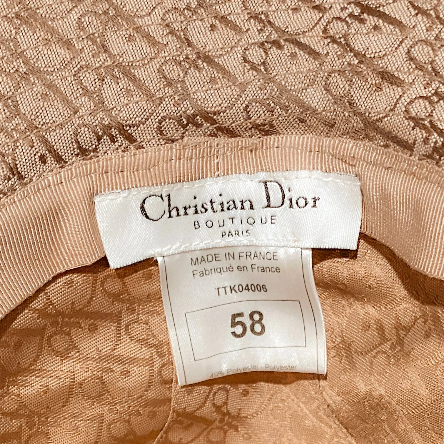 Christian Dior Fall 2004 Rasta Bucket Hat