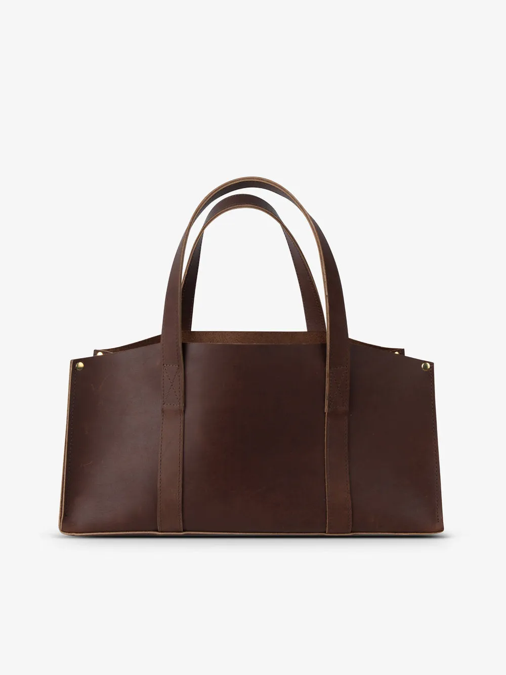 Classic Utility Leather Bag in Brown