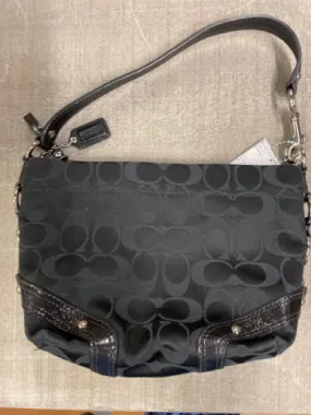 Coach Signature Small Black Shoulder Bag