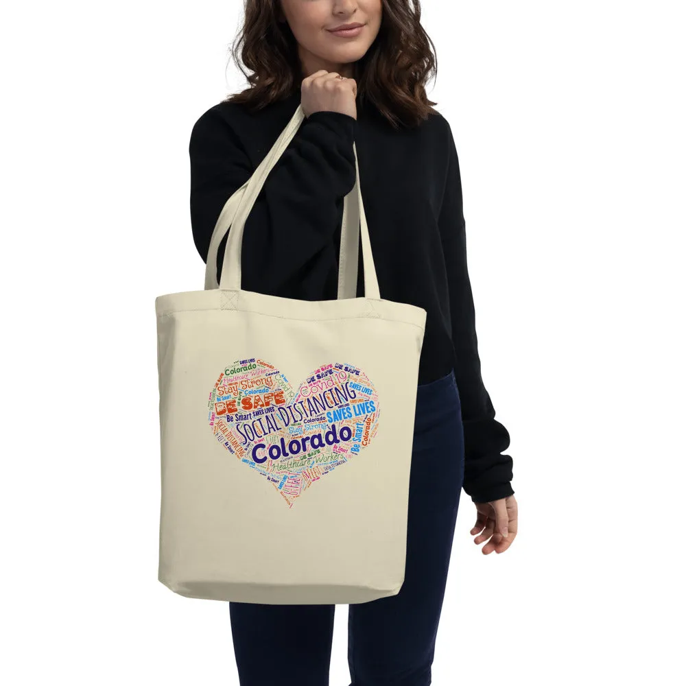 Colorado - Social Distancing Tote Bag - Eco Friendly