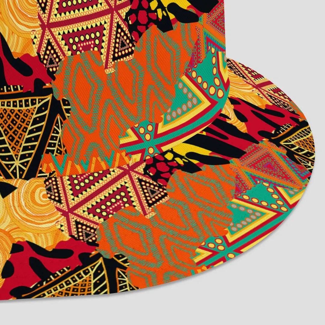 Colored African Patchwork Bucket Hat