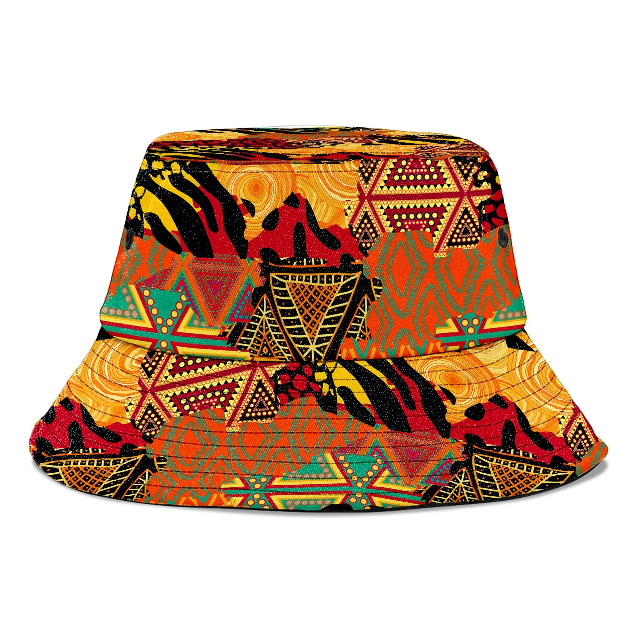 Colored African Patchwork Bucket Hat