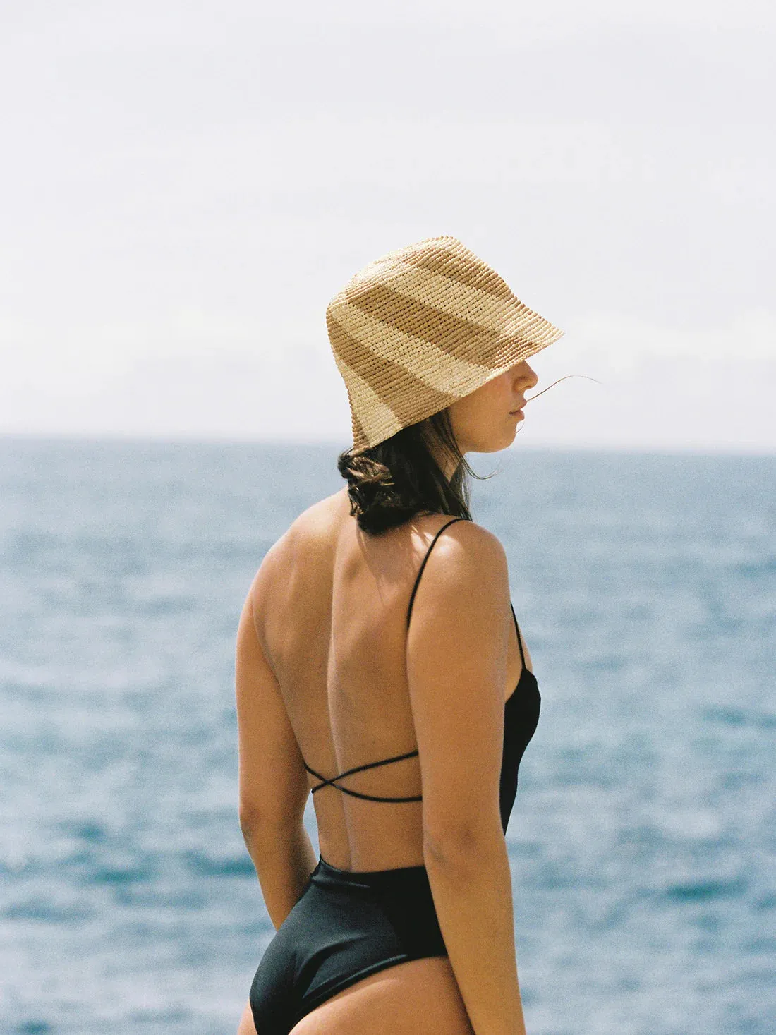 Cyla Bucket Hat, Bronze/Natural