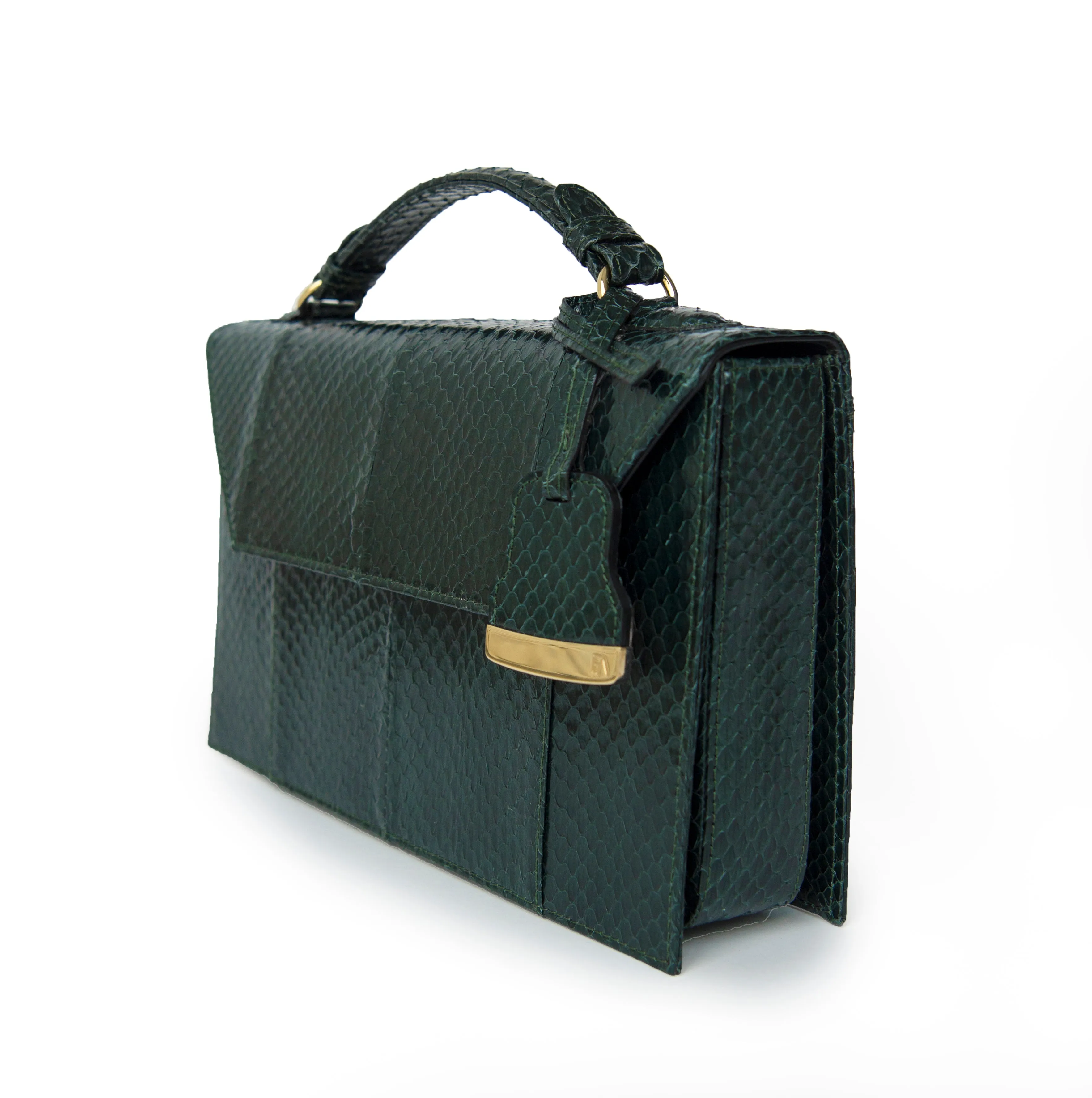 Dark Green Cynthia Top Handle