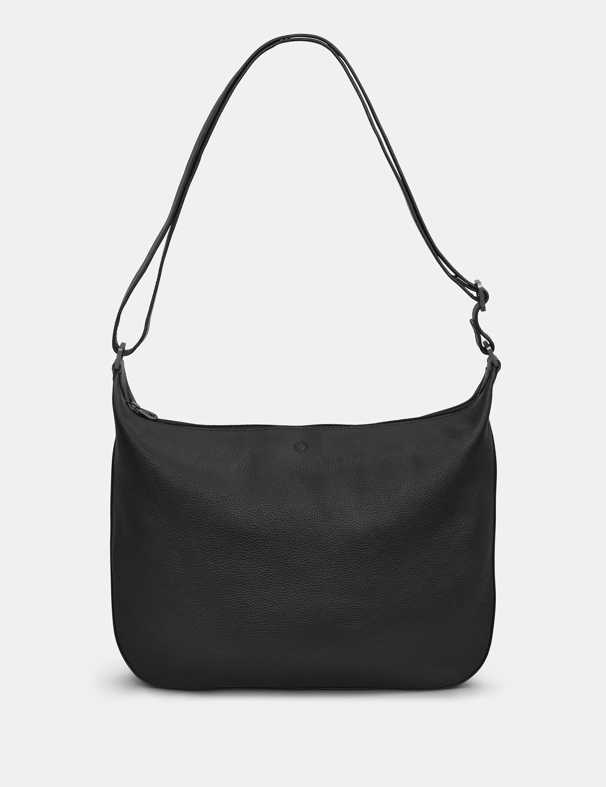 Dolton Black Leather Hobo Bag