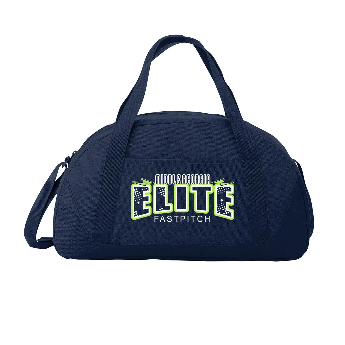 Elite - Dome Duffel Bag with Lightening Bolt Logo - Navy (BG818)