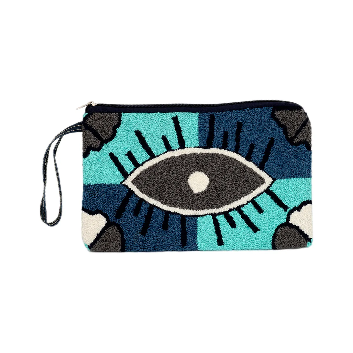 Embroidered Eye Clutch