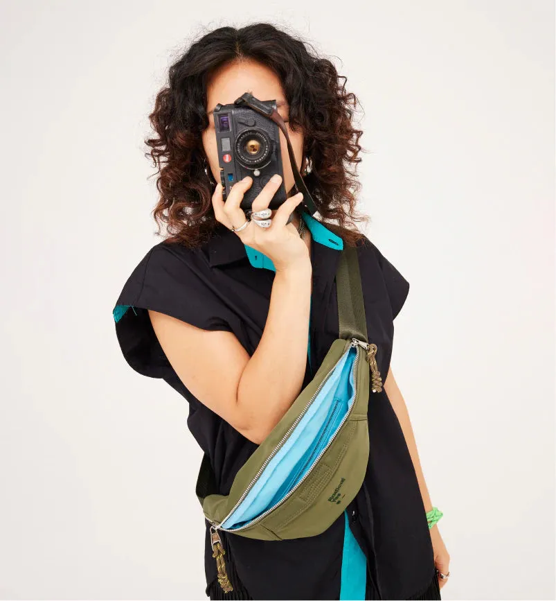 Enid Recycled Nylon Flight Bag | Vineyard