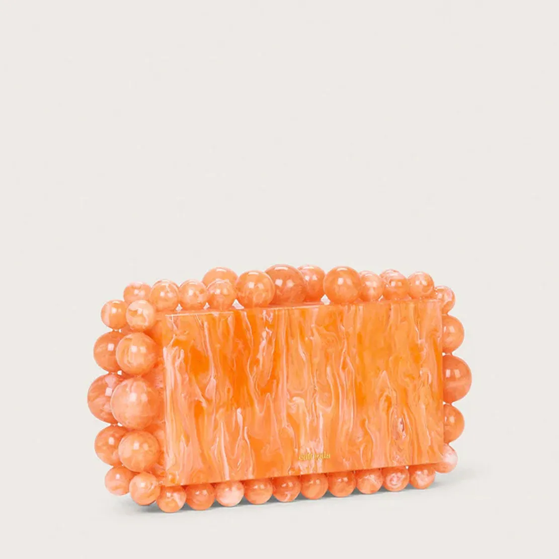 EOS Acrylic Clutch, Papaya