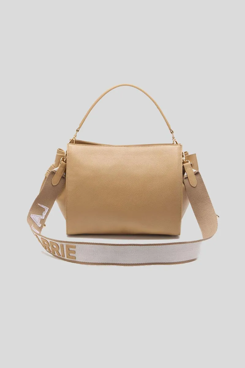 Frivolous M. Telma Shoulder Bag Tumbled Leather - Beige