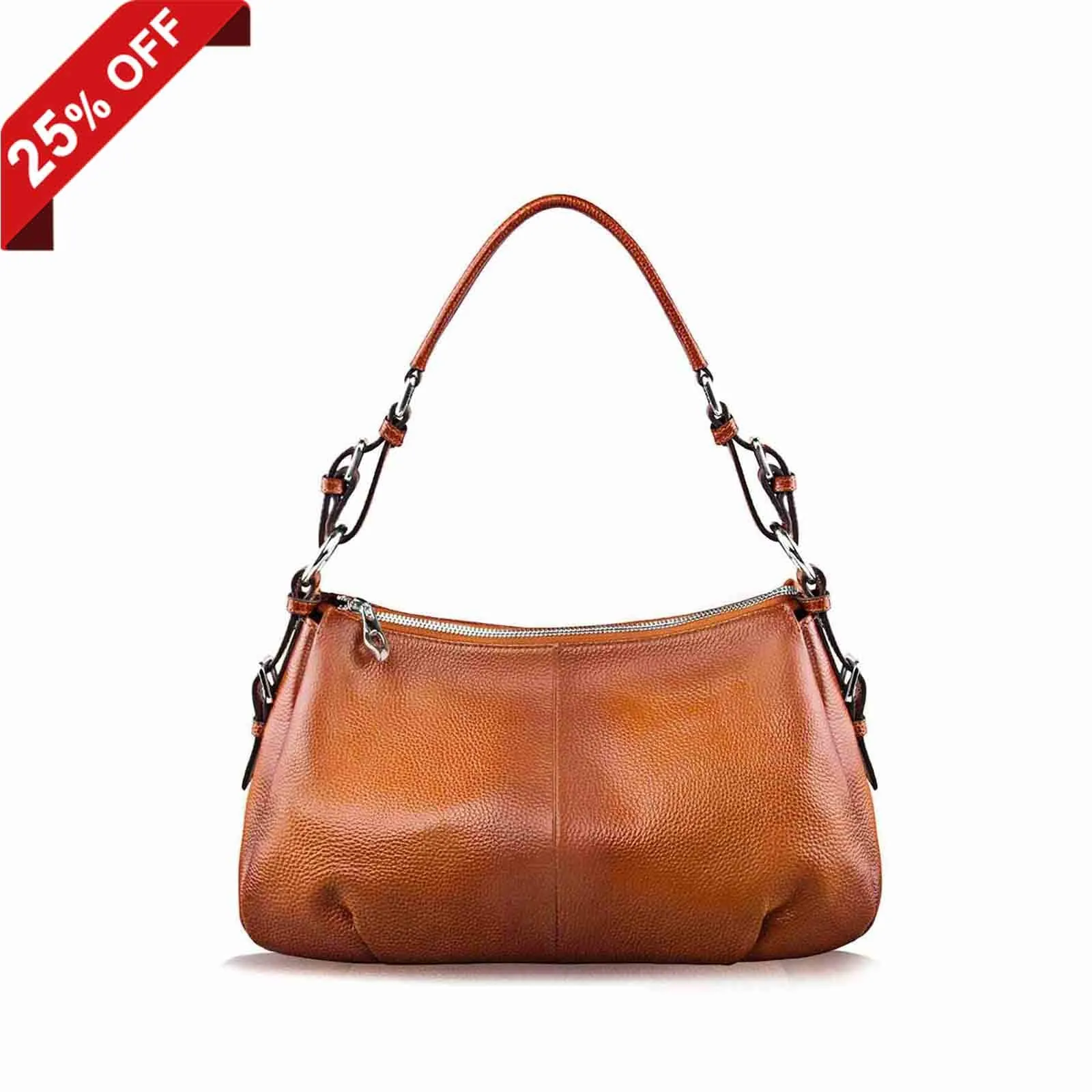 Genuine Leather Hobo Bag