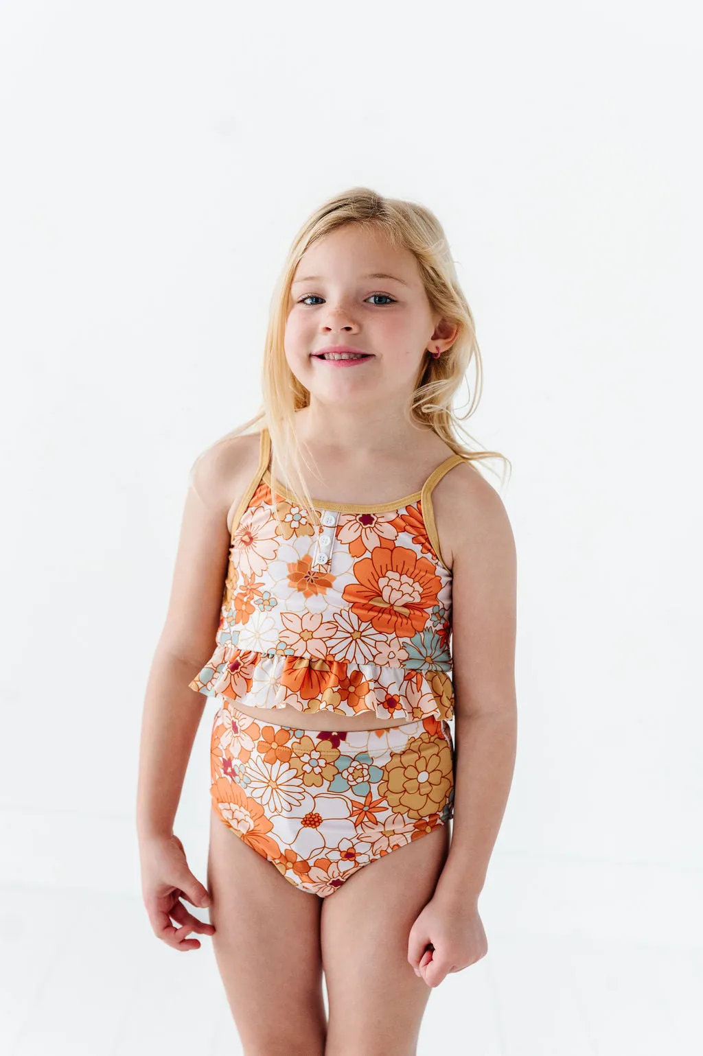 Girls Groovy Floral 2 Piece Suit