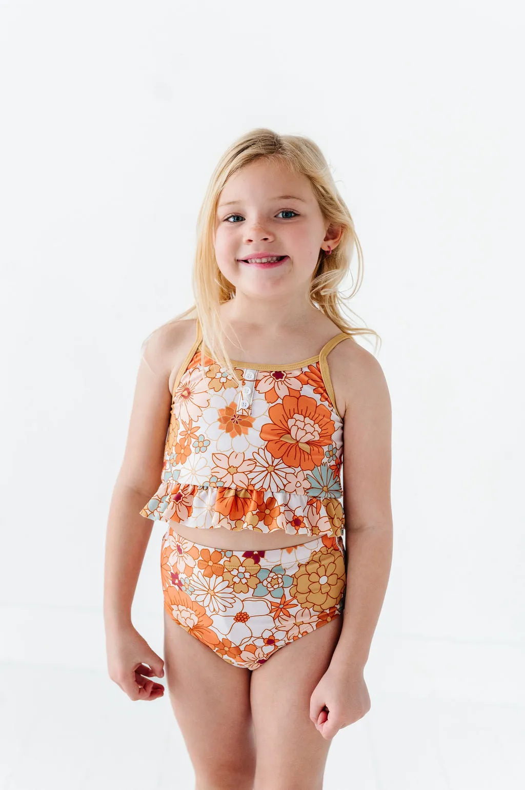 Girls Groovy Floral 2 Piece Suit