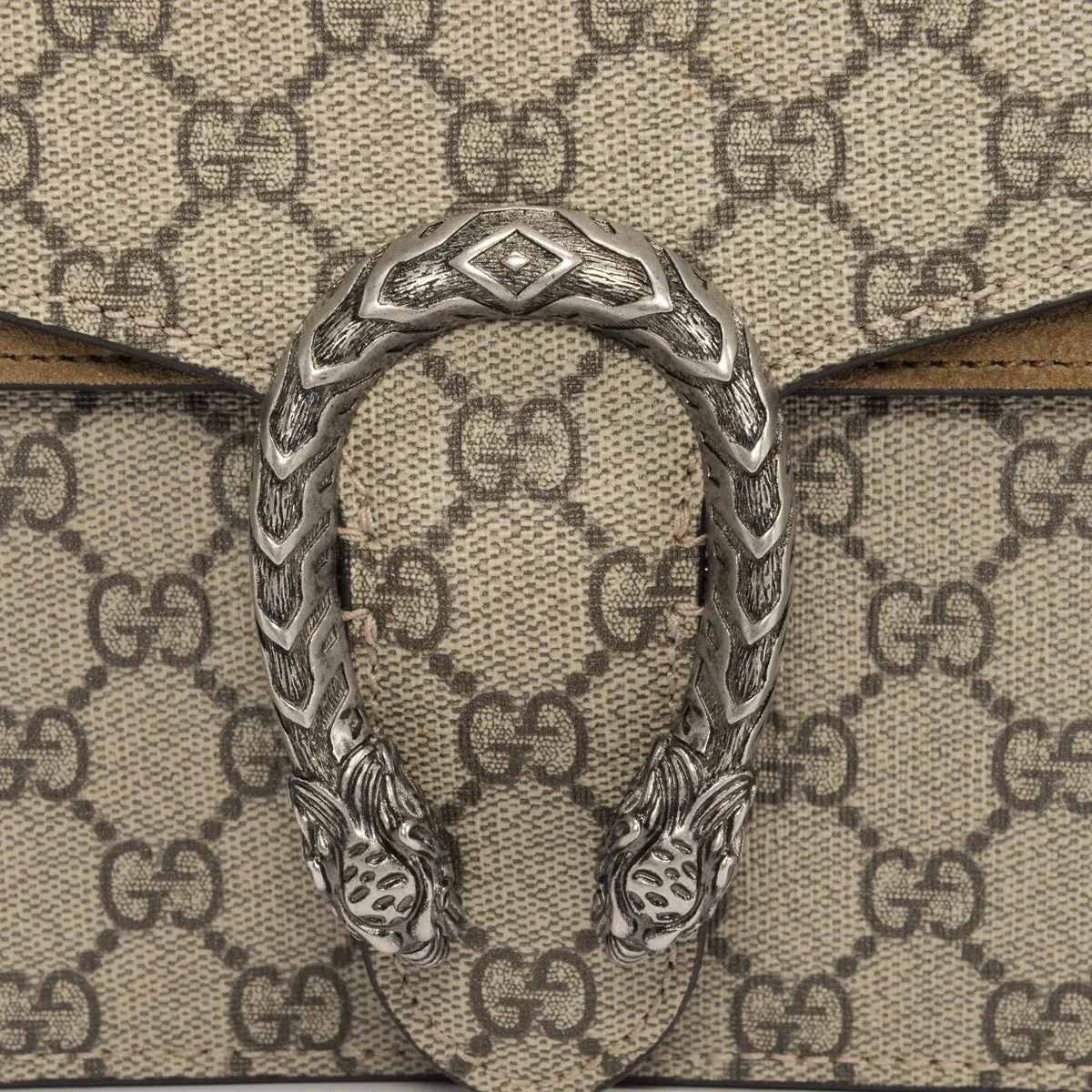 Gucci Beige GG Supreme Small Dionysus Bag