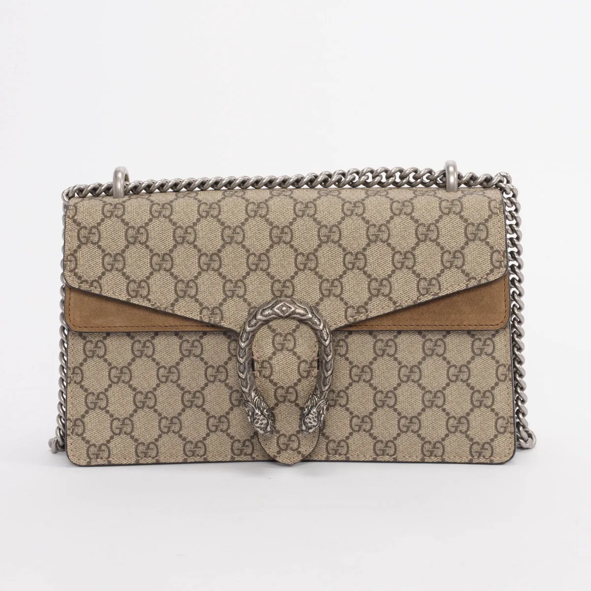 Gucci Beige GG Supreme Small Dionysus Bag