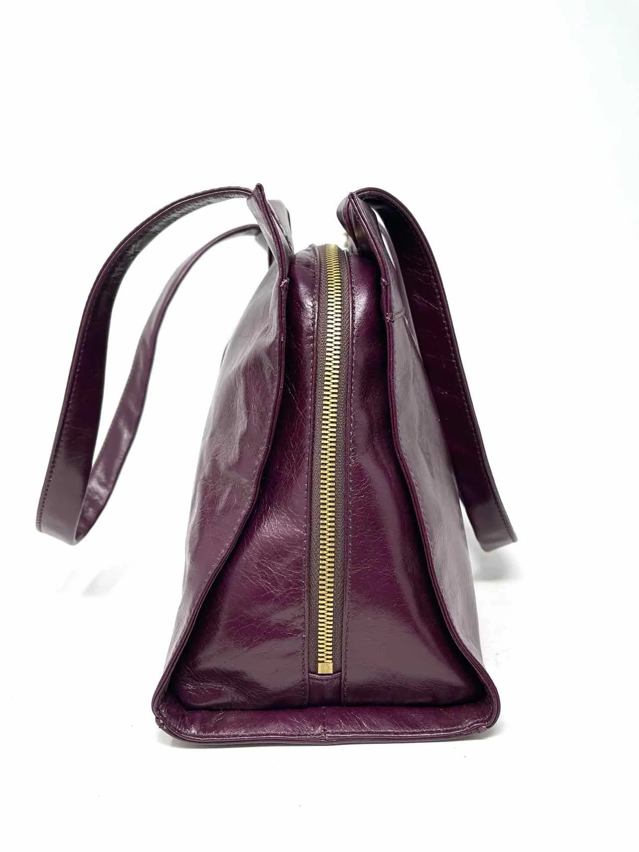 Hobo International Plum Solid Leather NEW Designer Tote