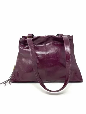 Hobo International Plum Solid Leather NEW Designer Tote