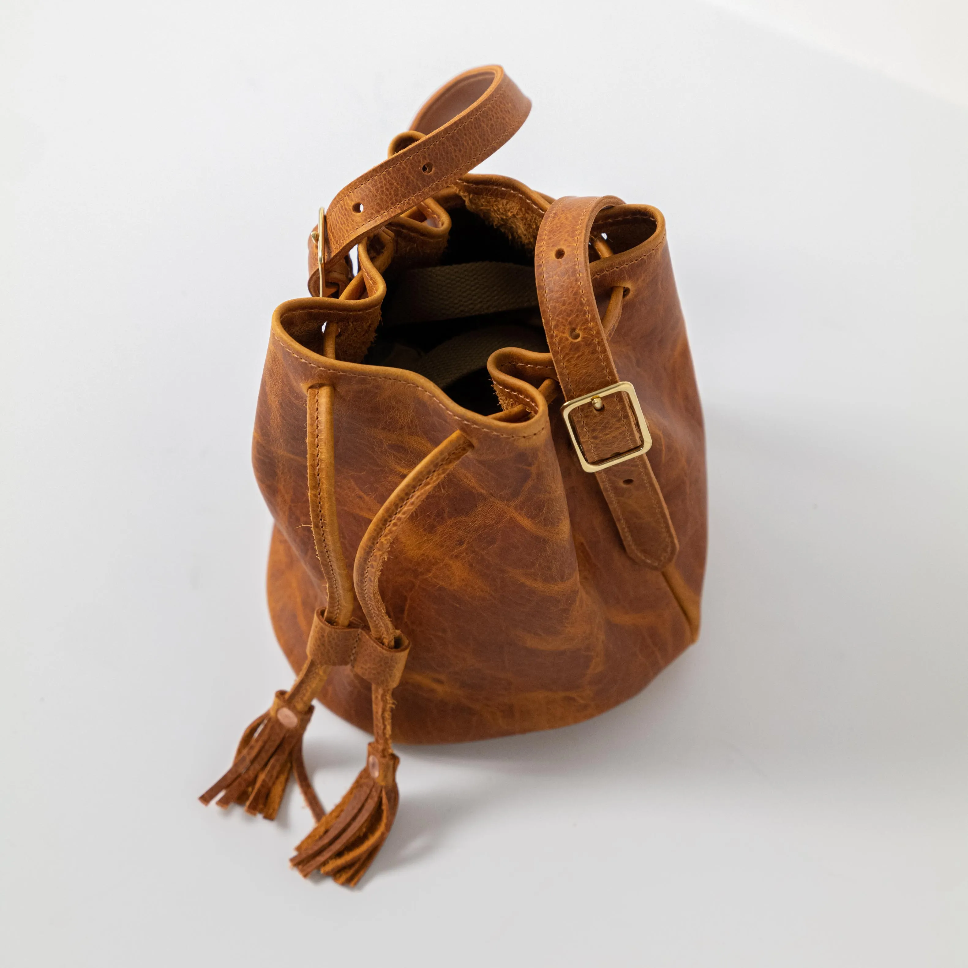 Honey Bison Bucket Bag