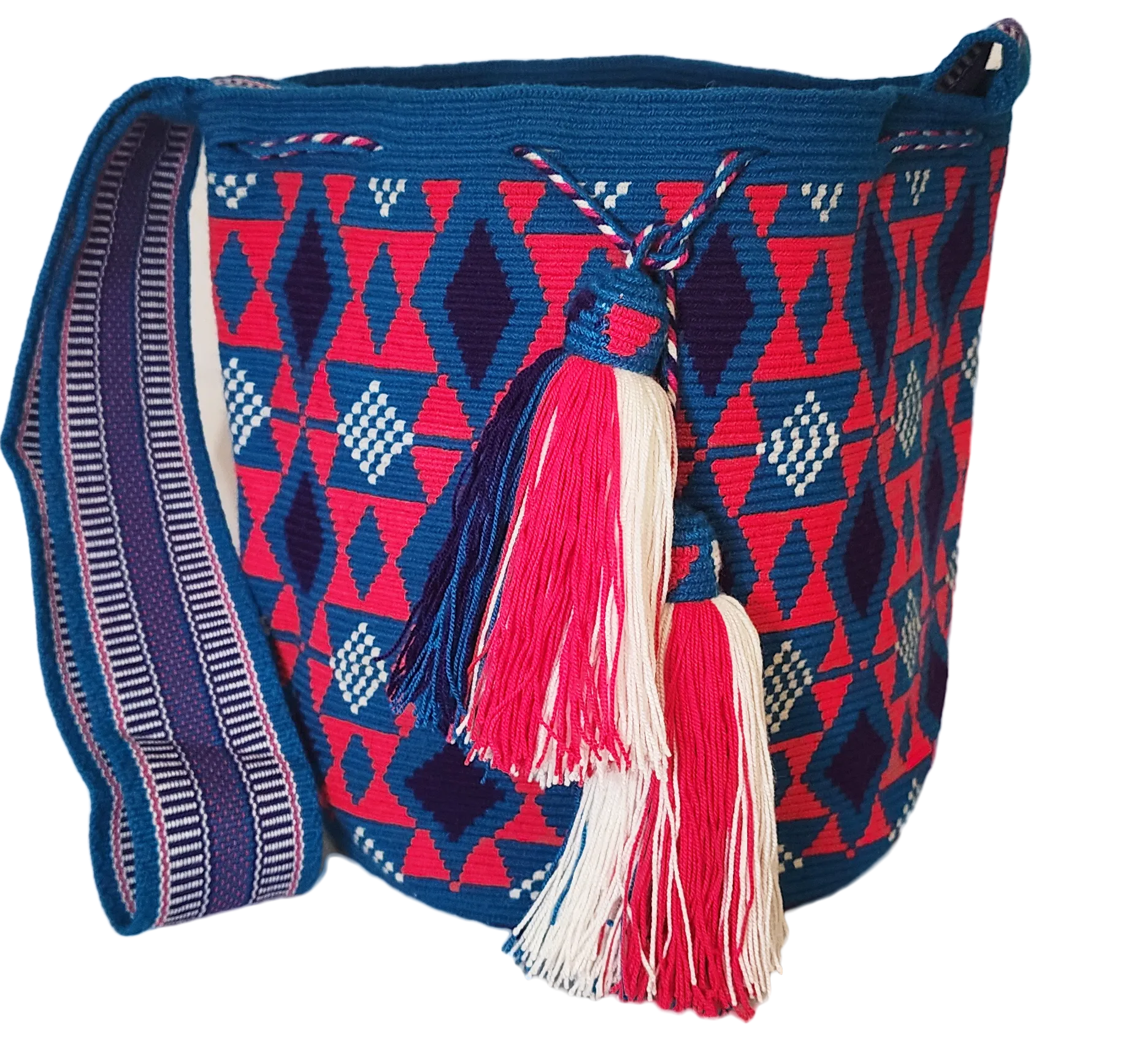 Jemma Large One-Thread Handmade Wayuu Mochila Bag